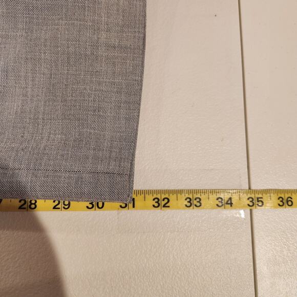 Talbots Womens Gray Tailored Sharkskin Blazer Bootcut Pants Suit Size 12/14 - Picture 14 of 16